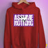 Assume Nothing Lesbian Labrys Pride Flag Hoodie - Red